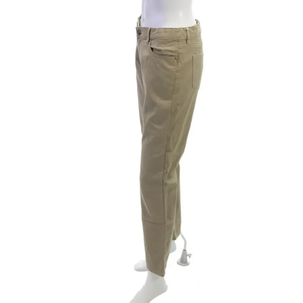 DL 1961 Boys Button Closure Straight Leg Casual Pants Beige Size 16
